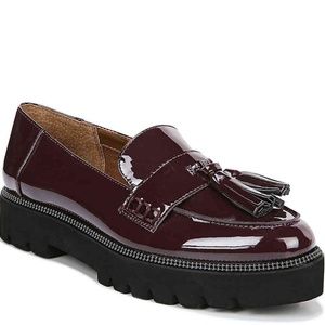 Franco Sarto Burgundy Platform Loafers NEW